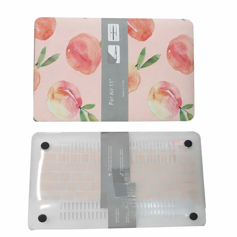 Peach Hard Case Compatible for MacBook Air 11 with key board cover